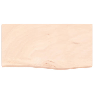 Seinähylly 60x30x2 cm käsittelemätön täysi tammi
