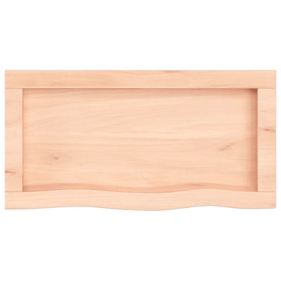 Seinähylly 60x30x(2-4) cm käsittelemätön täysi tammi