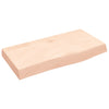 Seinähylly 60x30x(2-6) cm käsittelemätön täysi tammi