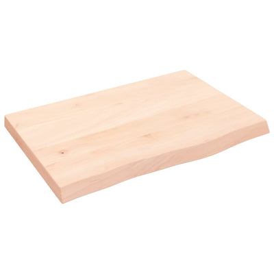 Seinähylly 60x40x(2-4) cm käsittelemätön täysi tammi