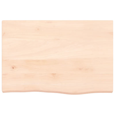 Seinähylly 60x40x(2-4) cm käsittelemätön täysi tammi