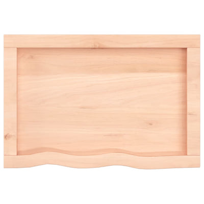 Seinähylly 60x40x(2-4) cm käsittelemätön täysi tammi