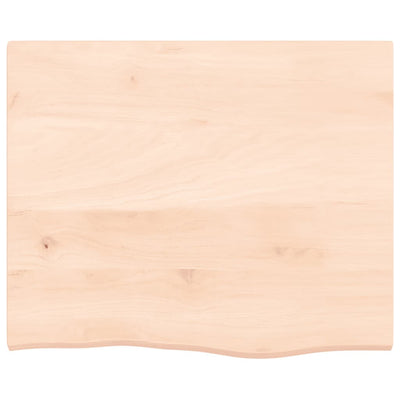 Seinähylly 60x50x2 cm käsittelemätön täysi tammi