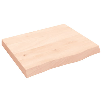Seinähylly 60x50x(2-6) cm käsittelemätön täysi tammi