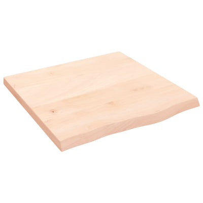 Seinähylly 60x60x(2-4) cm käsittelemätön täysi tammi