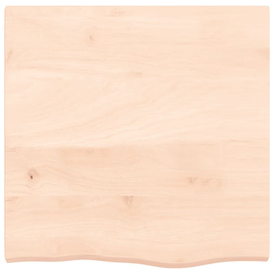 Seinähylly 60x60x(2-4) cm käsittelemätön täysi tammi