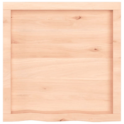 Seinähylly 60x60x(2-4) cm käsittelemätön täysi tammi