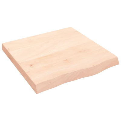 Seinähylly 60x60x(2-6) cm käsittelemätön täysi tammi