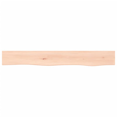 Seinähylly 80x10x2 cm käsittelemätön täysi tammi