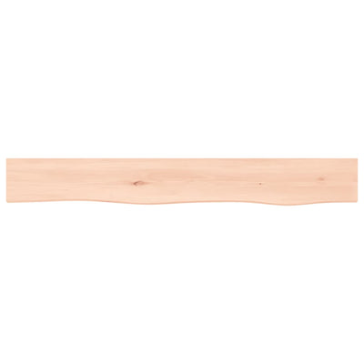 Seinähylly 80x10x6 cm käsittelemätön täysi tammi