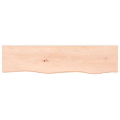 Seinähylly 80x20x2 cm käsittelemätön täysi tammi
