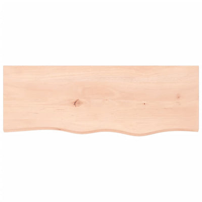 Seinähylly 80x30x2 cm käsittelemätön täysi tammi