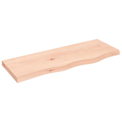 Seinähylly 80x30x(2-4) cm käsittelemätön täysi tammi