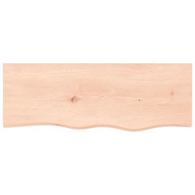Seinähylly 80x30x(2-4) cm käsittelemätön täysi tammi
