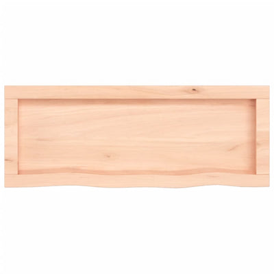 Seinähylly 80x30x(2-4) cm käsittelemätön täysi tammi