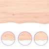 Seinähylly 80x30x(2-4) cm käsittelemätön täysi tammi