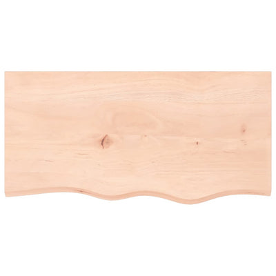 Seinähylly 80x40x2 cm käsittelemätön täysi tammi