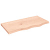 Seinähylly 80x40x(2-4) cm käsittelemätön täysi tammi