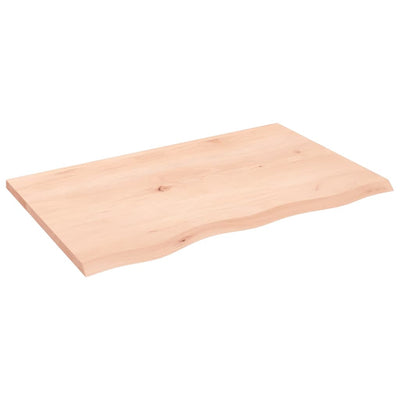 Seinähylly 80x50x2 cm käsittelemätön täysi tammi