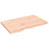 Seinähylly 80x50x(2-4) cm käsittelemätön täysi tammi