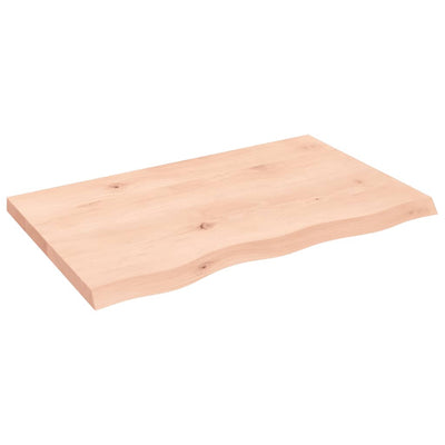 Seinähylly 80x50x(2-4) cm käsittelemätön täysi tammi