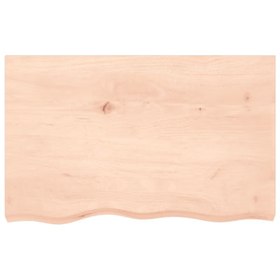 Seinähylly 80x50x(2-4) cm käsittelemätön täysi tammi