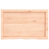 Seinähylly 80x50x(2-4) cm käsittelemätön täysi tammi