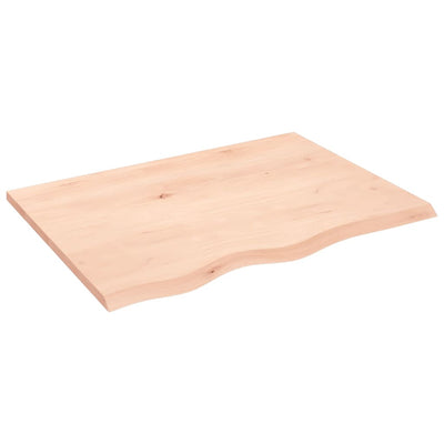 Seinähylly 80x60x2 cm käsittelemätön täysi tammi