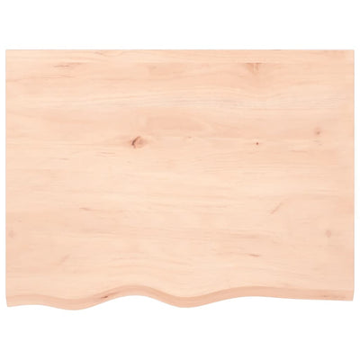 Seinähylly 80x60x2 cm käsittelemätön täysi tammi