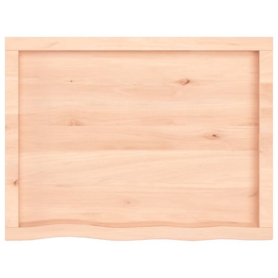 Seinähylly 80x60x(2-6) cm käsittelemätön täysi tammi