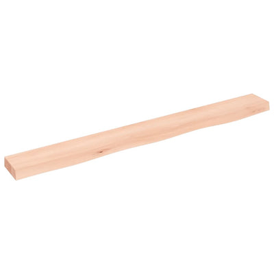 Seinähylly 100x10x4 cm käsittelemätön täysi tammi