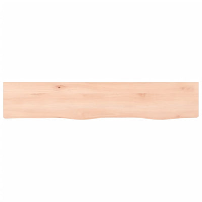 Seinähylly 100x20x6 cm käsittelemätön täysi tammi