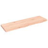 Seinähylly 100x30x(2-4) cm käsittelemätön täysi tammi