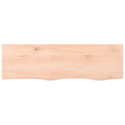 Seinähylly 100x30x(2-6) cm käsittelemätön täysi tammi