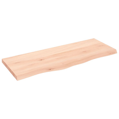 Seinähylly 100x40x(2-4) cm käsittelemätön täysi tammi