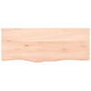 Seinähylly 100x40x(2-4) cm käsittelemätön täysi tammi