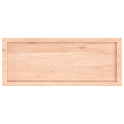 Seinähylly 100x40x(2-4) cm käsittelemätön täysi tammi