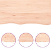 Seinähylly 100x40x(2-4) cm käsittelemätön täysi tammi