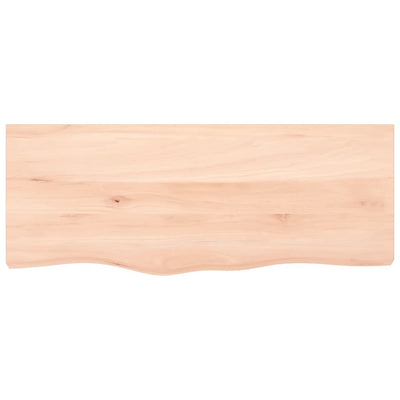 Seinähylly 100x40x(2-6) cm käsittelemätön täysi tammi