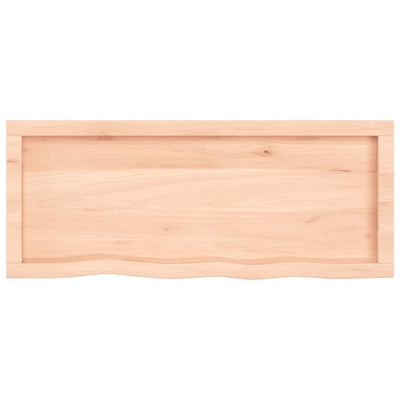 Seinähylly 100x40x(2-6) cm käsittelemätön täysi tammi