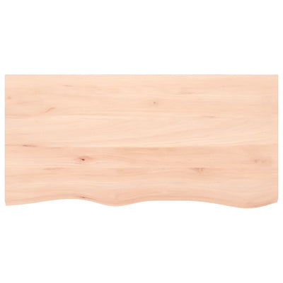 Seinähylly 100x50x2 cm käsittelemätön täysi tammi