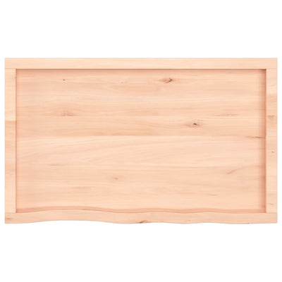 Seinähylly 100x60x(2-4) cm käsittelemätön täysi tammi