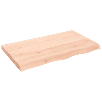 Seinähylly 100x60x(2-6) cm käsittelemätön täysi tammi