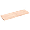 Seinähylly 120x40x(2-4) cm käsittelemätön täysi tammi