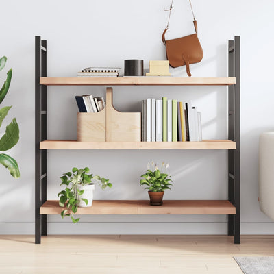 Seinähylly 120x40x(2-4) cm käsittelemätön täysi tammi