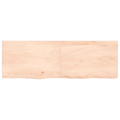 Seinähylly 120x40x(2-4) cm käsittelemätön täysi tammi