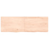 Seinähylly 120x40x(2-6) cm käsittelemätön täysi tammi