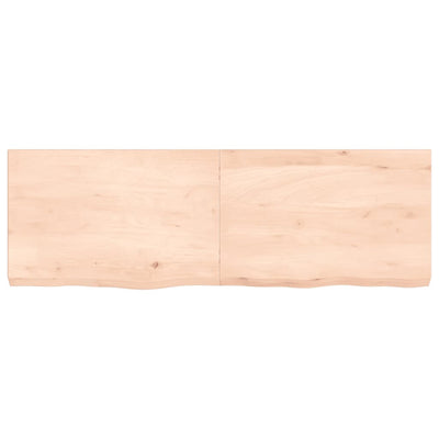 Seinähylly 120x40x(2-6) cm käsittelemätön täysi tammi
