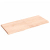 Seinähylly 120x50x(2-4) cm käsittelemätön täysi tammi