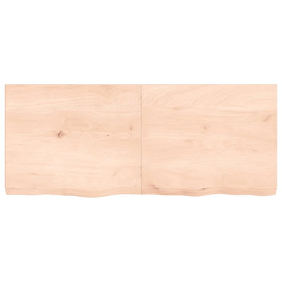 Seinähylly 120x50x(2-6) cm käsittelemätön täysi tammi